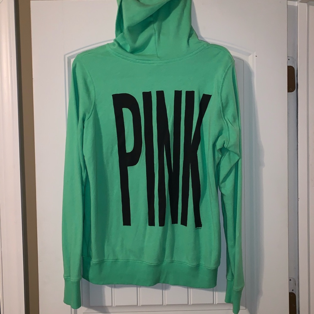 Victoria’s Secret PINK Neon Green Hoodie-Large